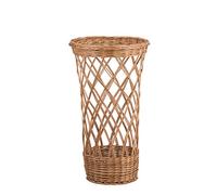 e-wicker24 Chariot à pain, huche à pain en osier,présentoir pour baguettes ou pain long taille moyen (Osier/naturel)