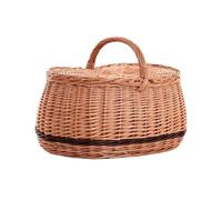 e-wicker24 Grand Panier Pique-Nique en Osier,Panier Picnic,Basket (48x28 H24/37)