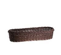 e-wicker24 Jardiniére Ovale pour Plantes,Cache-Pot Pot de Fleurs boîte à Fleurs en Osier Marron Naturel,Pots de Fleurs (100 x 28, H: 18) (80x28 H18)
