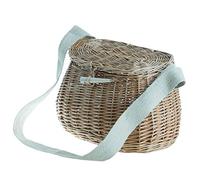 e-wicker24 Panier de pêche en Osier Buff avec Sangle en Jute,Panier en Osier (Jute)