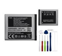 E-yiiviil AB463446BU AB553446BU AB043446BE Batterie de rechange compatible avec téléphone portable Samsung C3520 E900 E1150 E2530 E3210 I320 M3200 X530 800 mAh/3,7 V avec outils