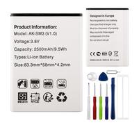 E-yiiviil Batterie de rechange AK-S3M-BC compatible avec Emporia Smart.3 Mini - Smart.4 avec outils