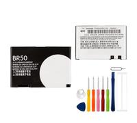 E-yiiviil Batterie de rechange BR50 BA700 750 mAh/3,7 V, compatible avec téléphone portable moto Razr V3 V3C V3E V3I PEBL U6 Prolife 300/500 Flip P Mobile avec outils