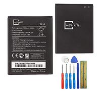 E-yiiviil Batterie de rechange WIKO 2610 compatible avec Wiko Y60 Jerry 2 Jerry 3 Tommy 3 avec outils
