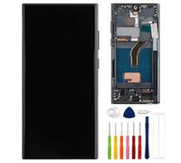 E-yiiviil Écran numérique TFT compatible avec Samsung Galaxy S22 Ultra SM-S908B SM-S908U 6,8" LCD Écran tactile Assemblée avec outils Empreintes digitales non prises en charge (avec cadre) Vert