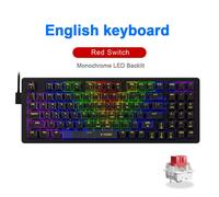 E-YOOSO Z94 USB mécanique clavier de jeu filaire Monochrome LED rétro4.2 Bleu Rouge Commutateur 94 Touches pour Ordinateur Portable PC - Type Z94-TB-EN #A