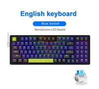E-YOOSO Z94 USB mécanique clavier de jeu filaire Monochrome rétro-4.2 94 touches russe brésilien portugais pour ordinateur portable PC - Type Z94-LB #A