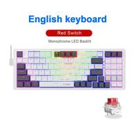 E-YOOSO Z94 USB mécanique clavier de jeu filaire Monochrome rétro-4.2 94 touches russe brésilien portugais pour ordinateur portable PC - Type Z94-WG-EN #A