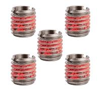 E-Z Lok Insert fileté externe, acier inoxydable 303, filetage interne 7/16"-14, filetage extérieur 5/8"-11, longueur 1,7 cm, fabriqué aux États-Unis (lot de 5).
