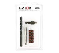E-Z LOK Inserts filetés EZ-310-M8 pour métal ; kit d'installation M8-1.25, acier, oxyde noir