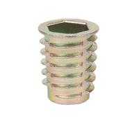E-Z LOK Lot de 25 inserts filetés hexagonaux pour bois tendre, en alliage de zinc, 3/8-16 x 20 mm de long, (903816-20)