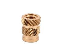 E-Z LOK Threaded Insert for Plastic Straight Flush Brass Thread Inserts 10-32 Pack of 50