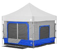 E-Z UP Camping Cube 6,4, convertit l'auvent à Pieds Droits de 3 m en Tente de Camping, Bleu Roi (auvent/abri Non Inclus), Taille L