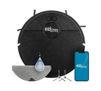 EZIclean Robot aspirateur laveur connecté I-Bot Z6 MAX Sans sac Noir, Gris