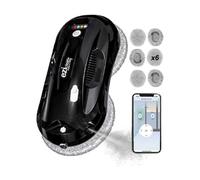 Robot lave-vitres avec diffuseur de solution nettoyante intégrée Eziclean® Windobot S4 Plus 72 W Noir Noir G