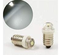 E10 MES Ampoule LED pour lampe torche, frontale, de travail, outil de travail, 3 V, 4,5 V, 6 V, 0,5 W, 0,75 W, blanc, 6 000 K, 4 pièces, 4.5V