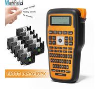 E1000 PRO imprimante d'étiquettes Portable 203dpi Compatible pour Brother TZe231 HSE231 FX étiqueteuse industrielle étiqueteuse - Type OG E1000P-231-10
