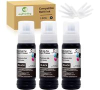 E104 Encre Noir Compatible avec Epson E104 Ecotank Bouteille d'encre Multipack Cartouches pour Ecotank ET-2820 ET-2710 ET-2720 ET-2815 ET-2810 ET-2826 ET-1810 ET¿2711 ET-2712 ET-2714