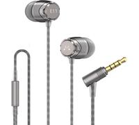 E11 Écouteurs Filaires Intra-Auriculaires, Sans Microphone, Hifi, Stéréo, À Isolation Phonique, Avec Basses Puissantes, Câble Anti-Enchevêtrement, Gris Acier[CAS6213304]