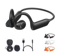 E12 Bone Conduction Headphones with Camera, IP54 Waterproof (Black) | 8MP Smart Camera Open-Ear Headset EIS Video, AI, Hands-Free POV Camera, Bluetooth 5.4, AI Translation, Dual Mic for Daily Use