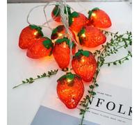 E12 Culot LED Ampoule T25 4w Lampe Spirale Tubulaire 3000k Blanc Chaud 5000k Lumière du Jour 50w équivalent Ampoule 110v 220v (8 Pièces), Strawberry, 4.5M 30LED