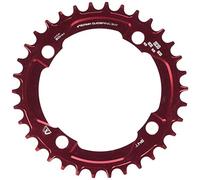 E13 CR.M-104.34.R Plateau de vélo Mixte Adulte, Rouge, 104 mm
