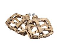 E13 Pédales Unisexe pour Adulte - en Aluminium - Bronze - Noir - Taille Unique