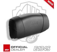 E134S GIVI Dossier En Caoutchouc Mousse Noir Recouvert en Tissu avec Logo