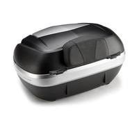 E134S GIVI Dossier Pour Top Cases V47 Revêtu En Similicuir Noir Avec Logo