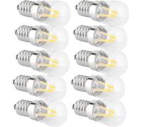 E14 Ampoules à Filament Court 1.5W AC110V Ampoule Accessoire pour Lampe de Plafond Chandelier Blanc Chaud