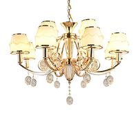 E14 Jane Ou Lustre de Luxe à lumière Chaude, lumières de Chambre d'amis, lumières de Restaurant, Lustre Moderne doré, plafonnier Classique en Cristal pour Salle à Manger Chambre à Coucher