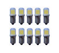 E14 Led Light Bulb Mini 3W (20W Halogen Equivalent) COB LED 3000K/6000K Dimmable E14 Base 360 Degrees Beam Angle 240-260LM Pack of 10 (Warm White)
