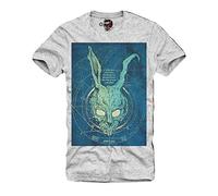 E1SYNDICATE T-SHIRT DONNIE DARKO FRANK Rabbit Skull MOVIE Blue Ray GRIS S-XL