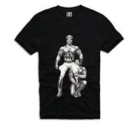E1Syndicate T Shirt Gay Cops Tom of Finland TOF Slave Male Boyfriend Leather Boots Cap(Small)