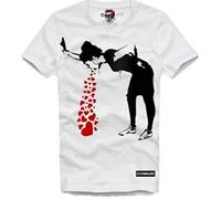 E1SYNDICATE T Shirt Lovesick Heart Ache Throw UP Banksy(Small)