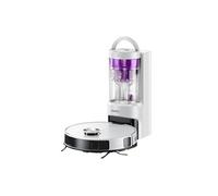 E20 Plus Aspirateur Robot, 8000 Pa, Station de Vidange Auto, Laveur Anti Enchevêtrement, Autonomie 180 Min, Blanc