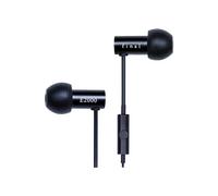 FINAL Écouteurs Intra-Auriculaires isolants E2000 - Aluminium Noir avec Micro Noir