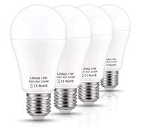 E26 E27 LED 150W Equivalent 17W Edison Screw Ball Lamp Warm White 2700K Super Bright 1600Lm Energy Saving 4Pack Cold White 6000k E26