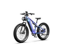 E26 Fat Bike Premium - Moteur Bafang 750W, Batterie Samsung 48V 20Ah, Suspension Intégrale DNM, Pneus KENDA 26x4", Freins Hydrauliques, Bleu-Violet