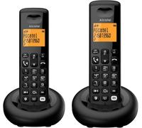 E260 S. Voice Duo - Téléphone Fixe Sans Fil Dect Avec Répondeur - Design Compact - Grand Écran Rétroéclairé - Mains Libres - Fonction Blocage Des Appels Indésirables - 2 Combinés - Noir