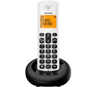 E260 - Téléphone Fixe Sans Fil Dect - Design Compact - Grand Écran Rétroéclairé - Mains Libres - Fonction Blocage Des Appels Indésirables - Blanc