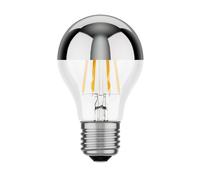 ledscom.de Ampoule LED E27, A60, blanc (3900 K), 6,6 W, 646lm, miroir de tête (argent)