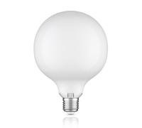 ledscom.de Ampoule LED E27, G125, blanc chaud (2700 K), 6,2 W, 845lm, verre dépoli extra mat