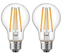 E27 Ampoules LED 12W Edison Vintage A60, Blanc Chaud 2700K, 1200LM, Equivalent à Ampoule Incandescente 120W, Ampoule Rétro à Filament, Rétro Antique Lampe décorative (Blanc Chaud-2700K, 12W)