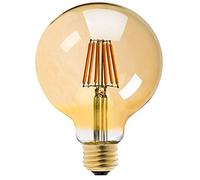E27 Ampoules LED 8W Edison Vintage G125, Blanc Chaud 2700K, 750LM, Equivalent à Ampoule Incandescente 80W, Ampoule Rétro à Filament, Rétro Antique Lampe décorative (Amber, 8W)