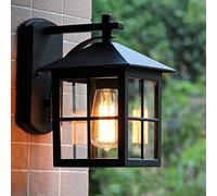 E27 Applique Murale Extérieur Moderne luminaire LED Lampe Murale Étanche IP44,Aluminium Appliques murales Lanterne classique, Pavillon porche terrasse jardin allées escaliers Luminaire Extérieur