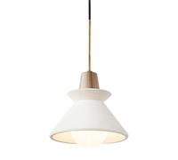 E27 Base Single-Head Pendant Light Japanese Industrial Style Chandelier Creative Personality Cement Hanging Lamp Lampshade | Bedside, Kitchen, Restaurant Decorative Lighting Fixtures(26cm)