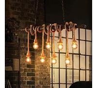 E27 Corde De Chanvre Lampe Suspension Vintage Rétro Lumière Industriel De Fer Antique Lustre Au Plafond Réglable En Hauteur Tissé À La Main Bar Cuisine Salle À Manger Pendentif Luminaire