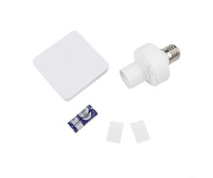 E27 Douille de lampe intelligente avec télécommande sans fil, interrupteur intelligent pour 165-265 V, compatible avec LED et ampoules à incandescence jusqu'à 100 W, économie d'énergie, récupération