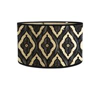 E27 Grand Abat-Jour Couleur Bambou Petit en Bambou Style Motif Abat-Jour en pour Lampadaire Et Lampe De Table,noir